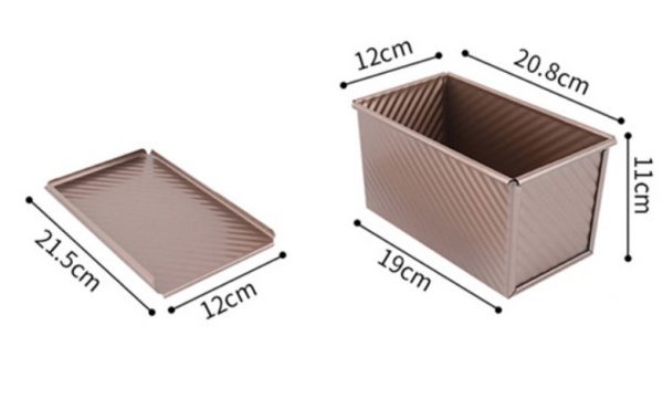 MOLDE PAN CON TAPA 20X12X11CM