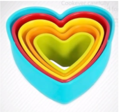CORTADOR CORAZON X 5 PLASTICO