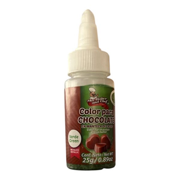COLORANTE MANTECA METAL VERDE 25ML