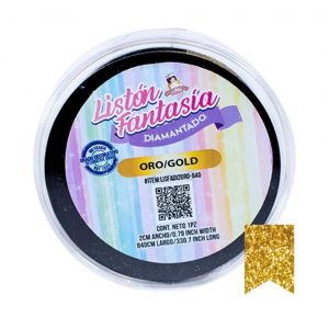 LISTON DIAMANTADO ORO 2CN ANCHO/840CM