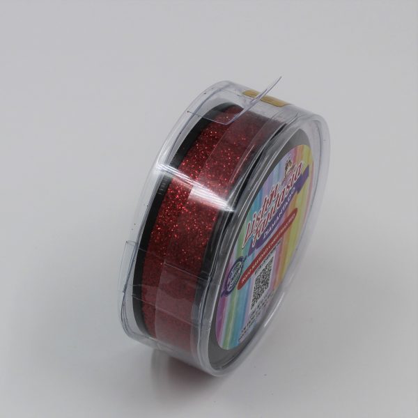 LISTON DIAMANTADO ROJO NAVIDAD 2CM/ 840CM ANCHO