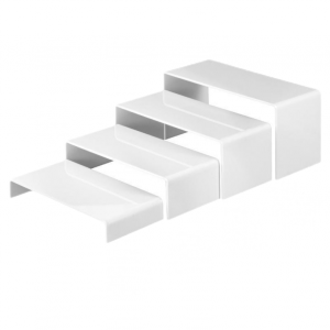 PEDESTAL ACRILICO RECTANGULAR X4PCS