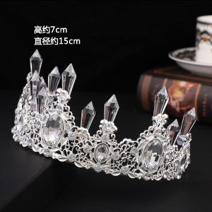 CORONA DE CRISTALES 13CM DIAM X 7.5CM ALTO