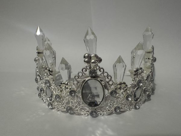 CORONA DE CRISTALES 13CM DIAM X 7.5CM ALTO