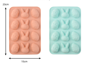 MOLDE SILICON 912 HUEVOS DE PASCUA