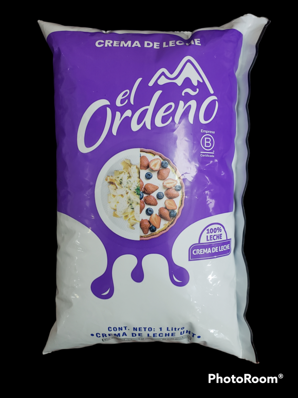CREMA DE LECHE FUNDA 1LT EL ORDEÑO