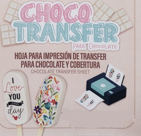 LAMINA IMPRESA CHOCOTRANFERS