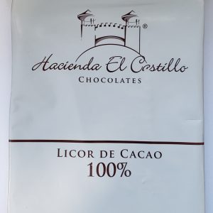 CHOCOLATE NEGRO BARRA 100% 1KG HACIENDA EL CASTILLO