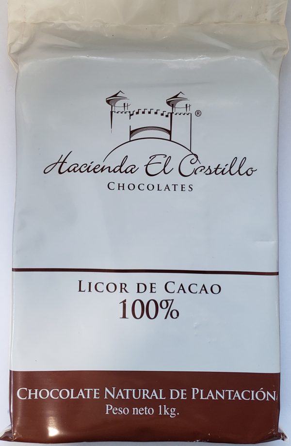 CHOCOLATE NEGRO BARRA 100% 1KG HACIENDA EL CASTILLO