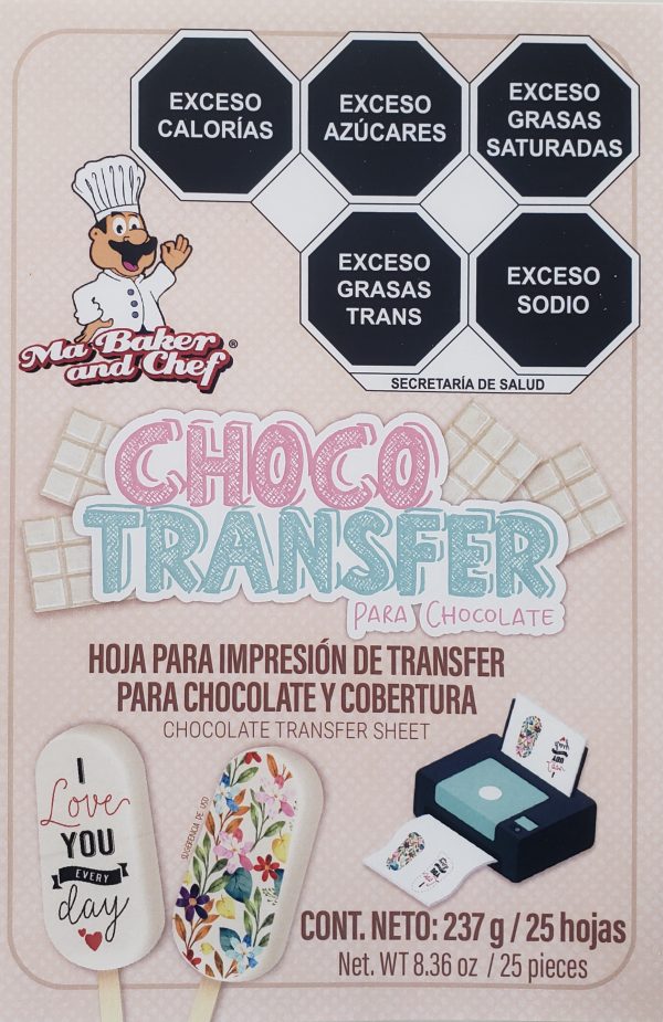 LAMINA CHOCOTRANSFER PAQX25
