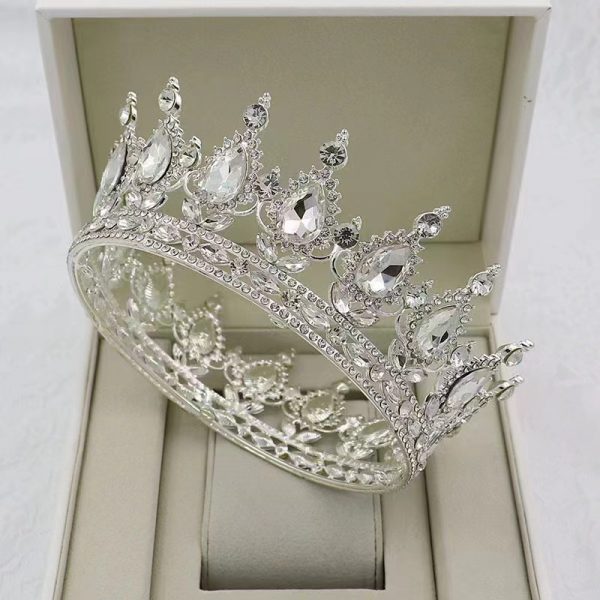 CORONA DE REINA PLATEADA 12.5CMX5.4CM
