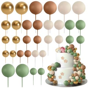 GLOBOS SET VERDE Y DORADO PAQX32