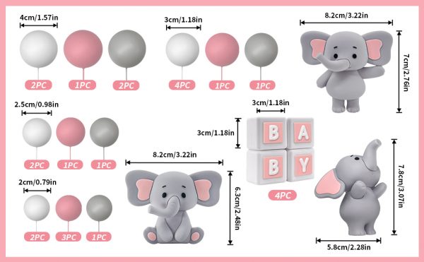 GLOBOS SET ELEFANTE ROSA