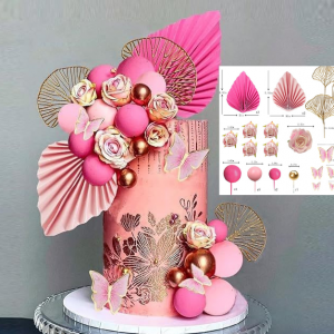 SET DECORATIVO MARIPOSAS Y FLORES
