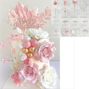 SET DECORATIVO HOJA ABANICO Y HAPPY B