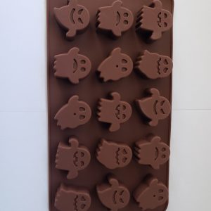 MOLDE SILICON 959 HALLOWEEN BOMBON FANTASMAS