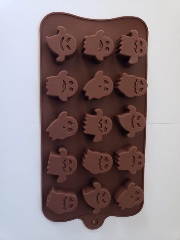 MOLDE SILICON 959 HALLOWEEN BOMBON FANTASMAS