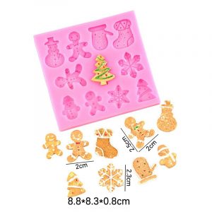 MOLDE SILICON 156 NAVIDAD MUÑECO JENGIBRE