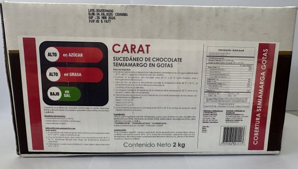 CHOCOLATE CARAT 2KL SEMIAMARGO PURATO