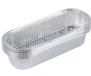 ENVASE RECTANGULAR PLATEADO PAQX100UNID