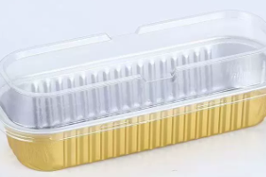 ENVASE RECTANGULAR DORADO PAQX100
