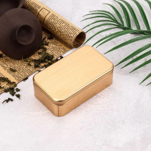 CAJA CHOCOLATE METALICA RECTANGULAR 11X6.5X3.5CM