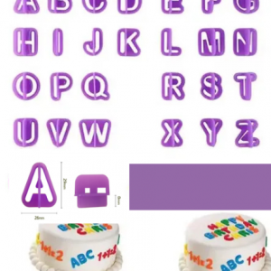 CORTADOR LETRAS MORADA PLATS PEQ 2.5CM