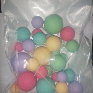 GLOBOS SET DECORATIVO MULTICOLORES PQX30