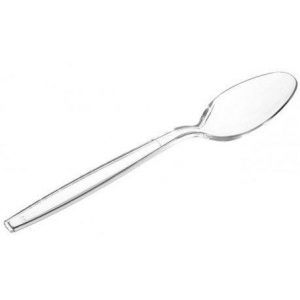 CUCHARA PLASTICO X 50PCS 11.5X2.5CM