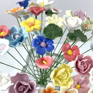 FLORES DE CERAMICA X UNID